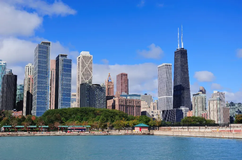 Widok na Chicago